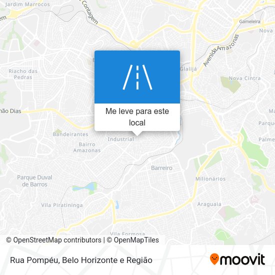 Rua Pompéu mapa