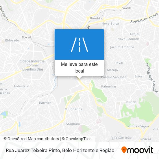 Rua Juarez Teixeira Pinto mapa