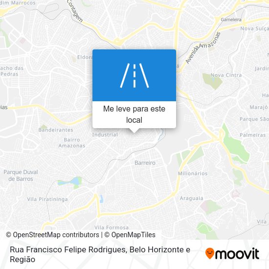 Rua Francisco Felipe Rodrigues mapa