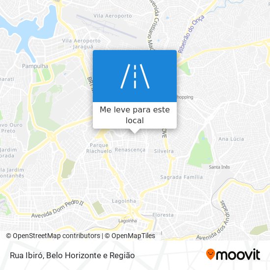 Rua Ibiró mapa