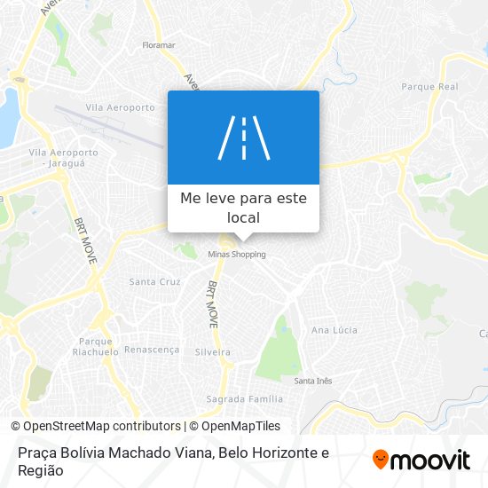 Praça Bolívia Machado Viana mapa