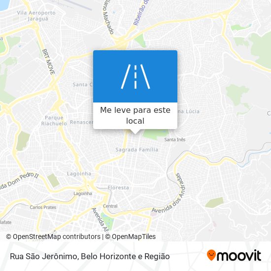 Rua São Jerônimo mapa