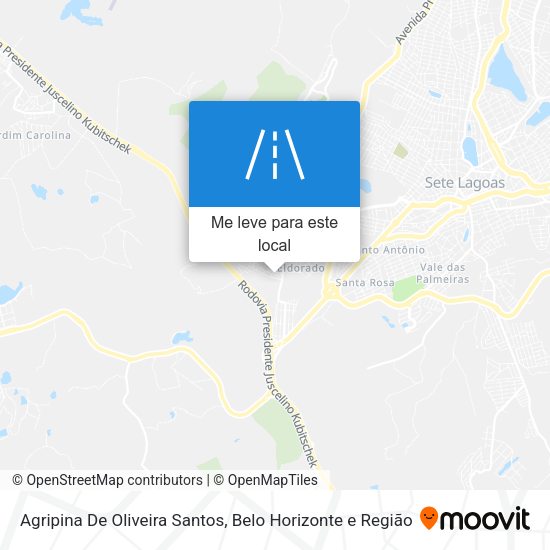 Agripina De Oliveira Santos mapa