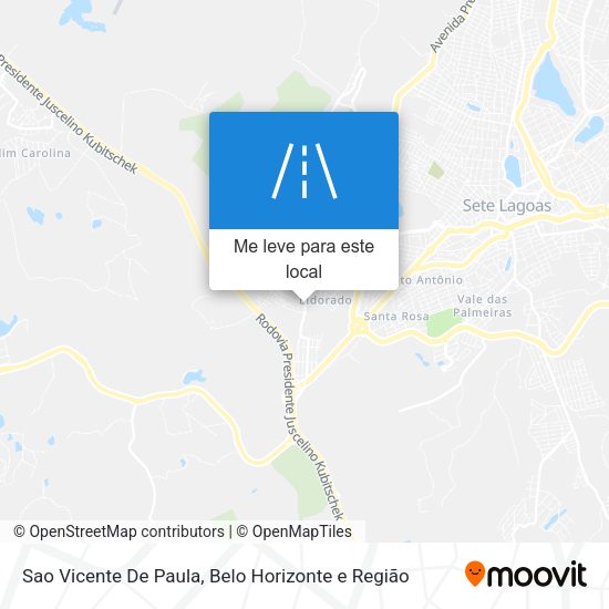 Sao Vicente De Paula mapa