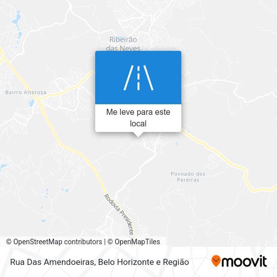 Rua Das Amendoeiras mapa