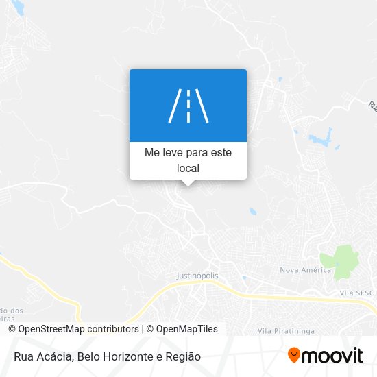Rua Acácia mapa
