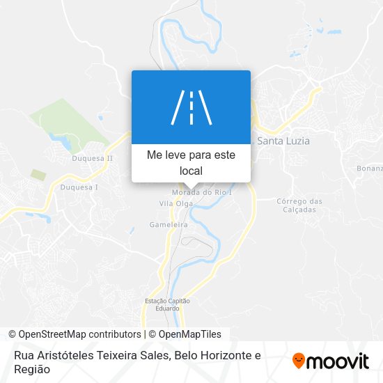 Rua Aristóteles Teixeira Sales mapa