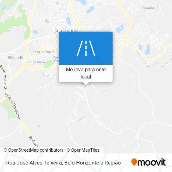 Rua José Alves Teixeira mapa