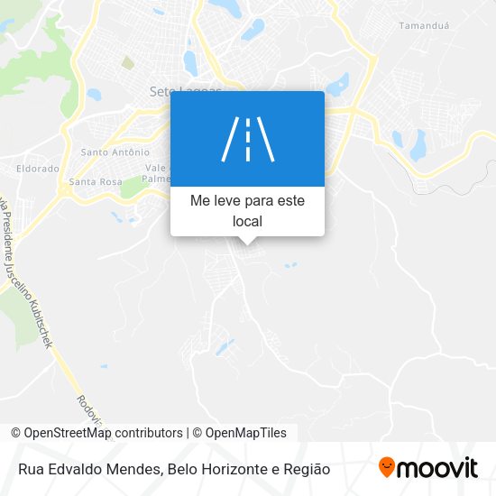 Rua Edvaldo Mendes mapa