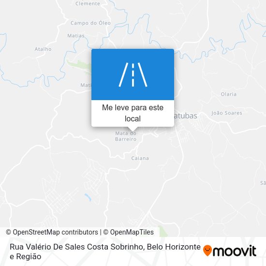 Rua Valério De Sales Costa Sobrinho mapa