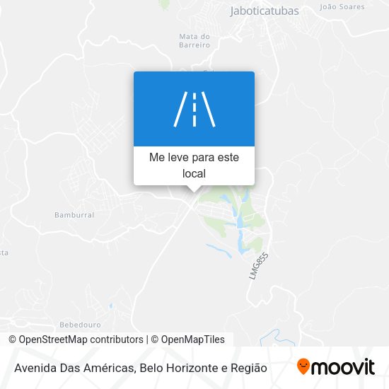 Avenida Das Américas mapa