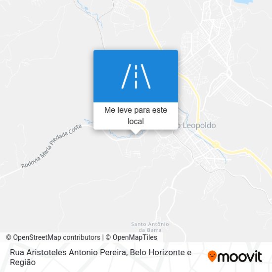 Rua Aristoteles Antonio Pereira mapa
