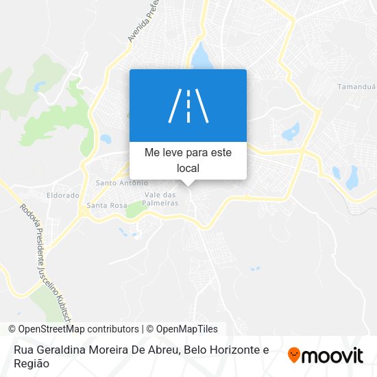 Rua Geraldina Moreira De Abreu mapa