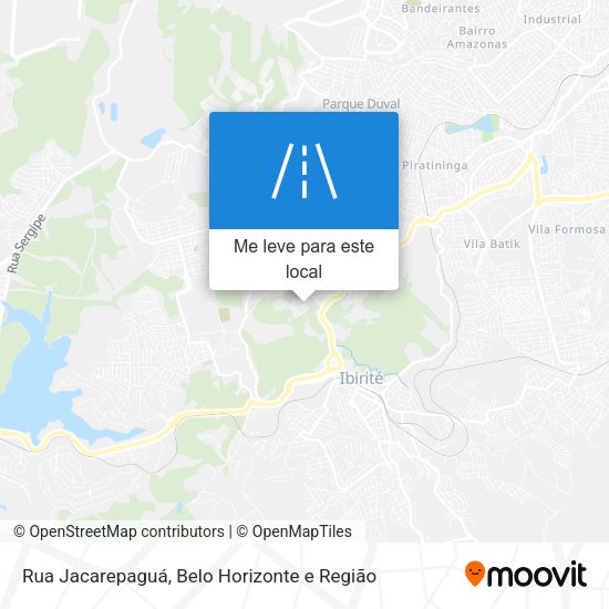 Rua Jacarepaguá mapa