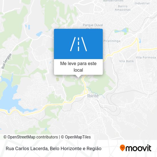 Rua Carlos Lacerda mapa