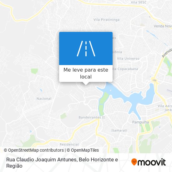 Rua Claudio Joaquim Antunes mapa