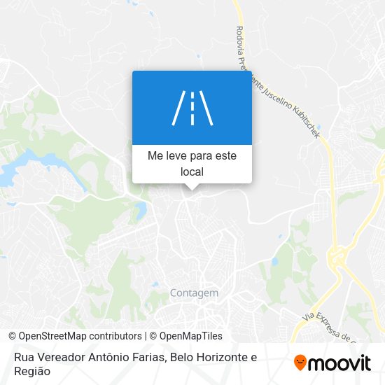 Rua Vereador Antônio Farias mapa