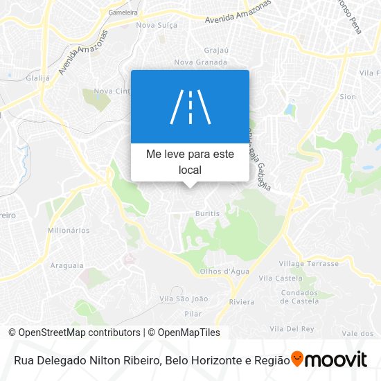 Rua Delegado Nilton Ribeiro mapa