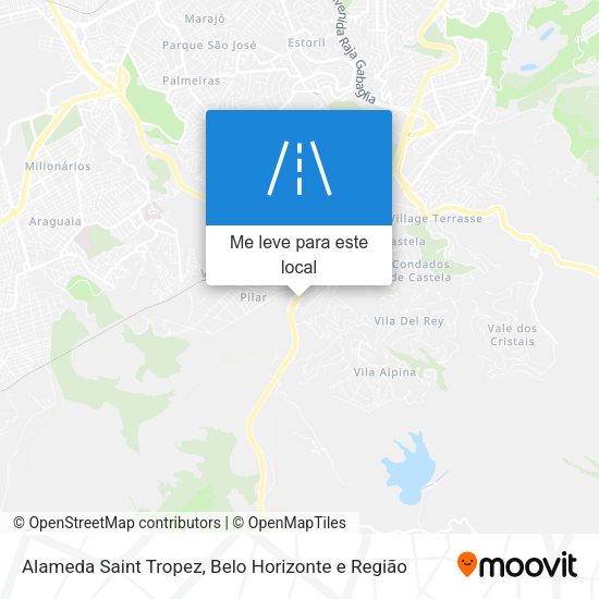 Alameda Saint Tropez mapa