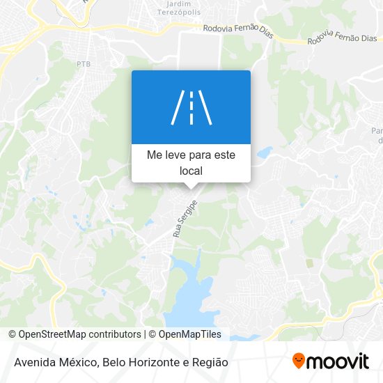 Avenida México mapa