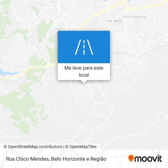 Rua Chico Mendes mapa