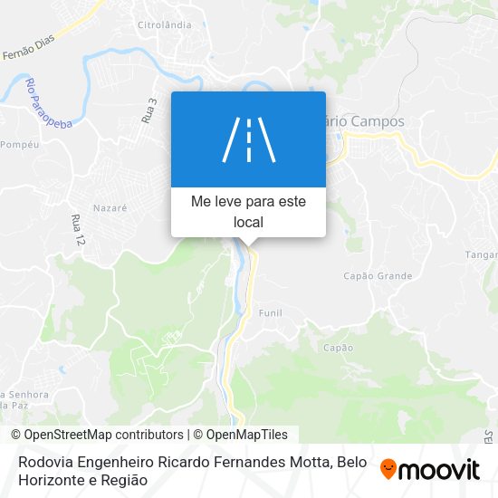 Rodovia Engenheiro Ricardo Fernandes Motta mapa