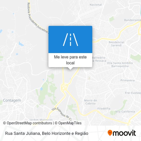 Rua Santa Juliana mapa