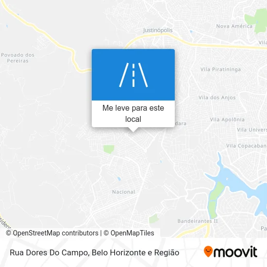 Rua Dores Do Campo mapa