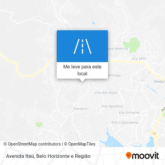 Avenida Itaú mapa