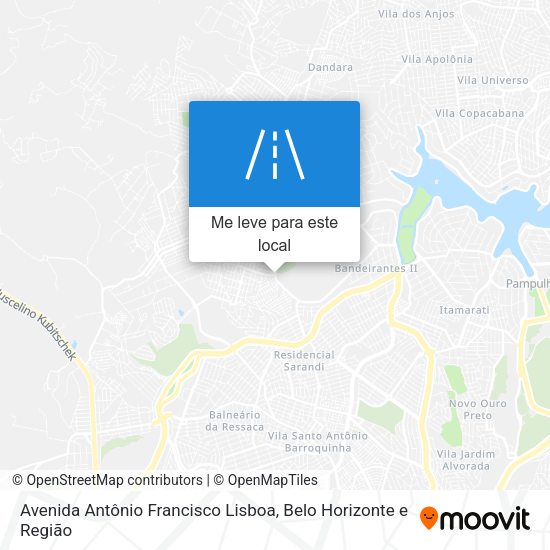 Avenida Antônio Francisco Lisboa mapa