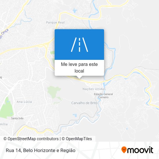 Rua 14 mapa