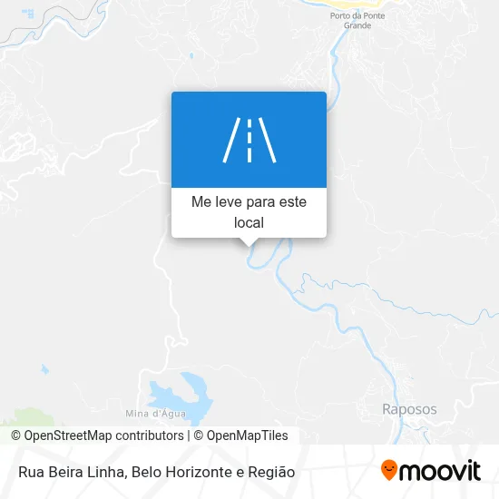 Rua Beira Linha mapa