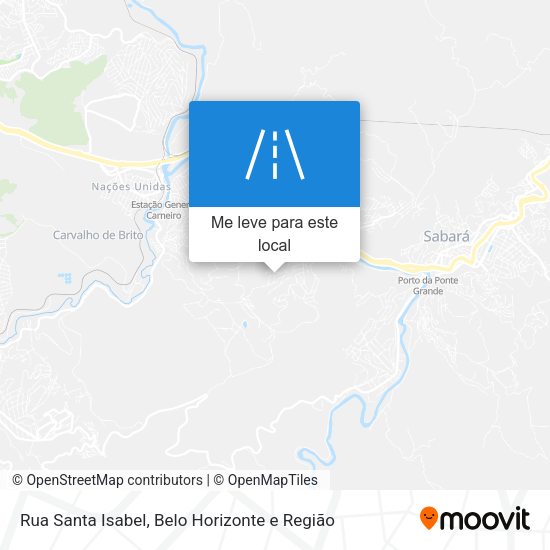 Rua Santa Isabel mapa