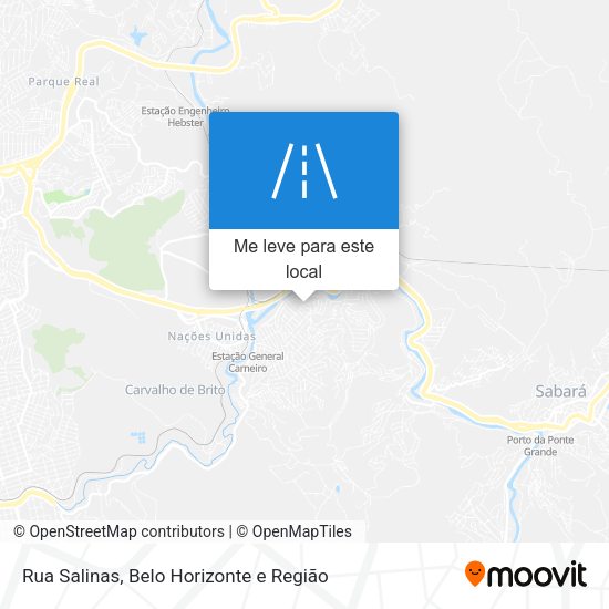 Rua Salinas mapa