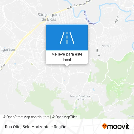 Rua Oito mapa