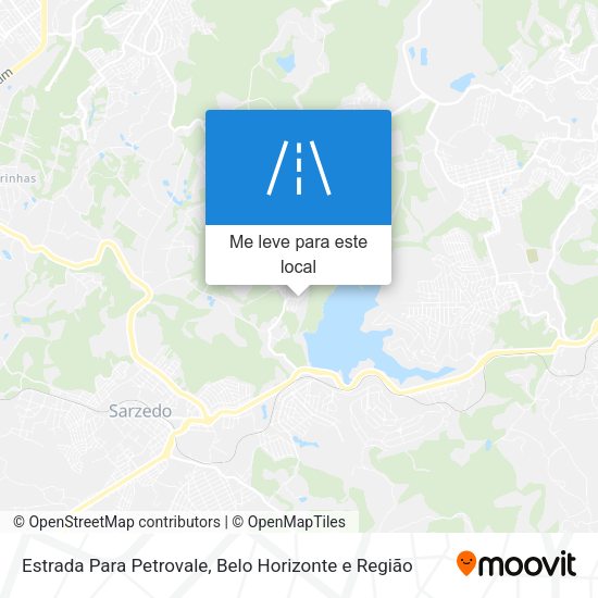 Estrada Para Petrovale mapa