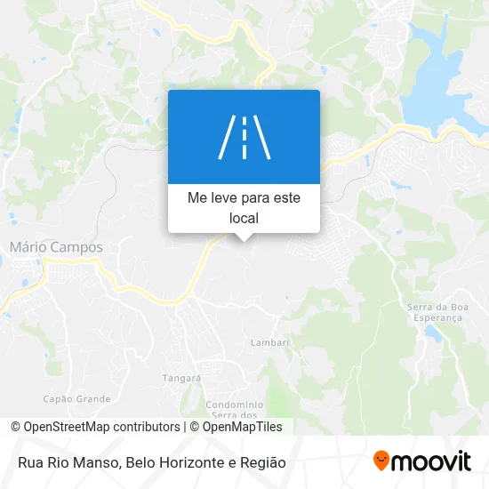 Rua Rio Manso mapa