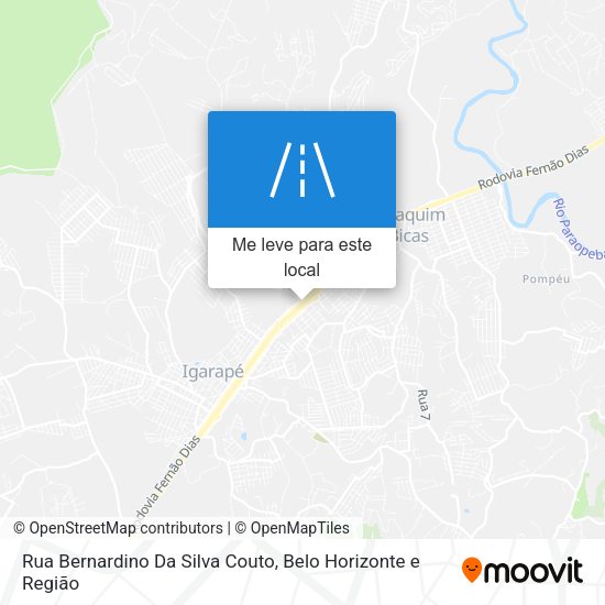 Rua Bernardino Da Silva Couto mapa
