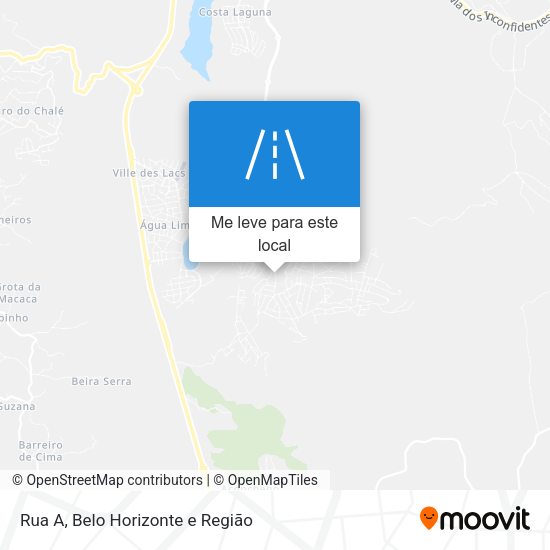 Rua A mapa