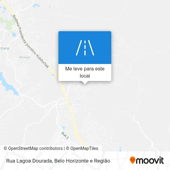 Rua Lagoa Dourada mapa