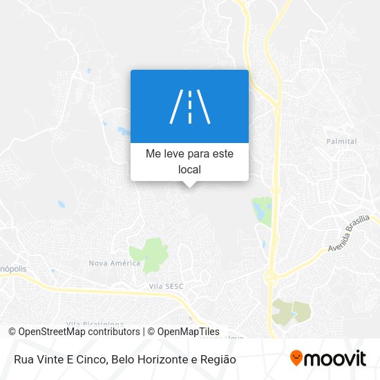 Rua Vinte E Cinco mapa