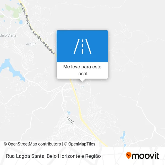 Rua Lagoa Santa mapa