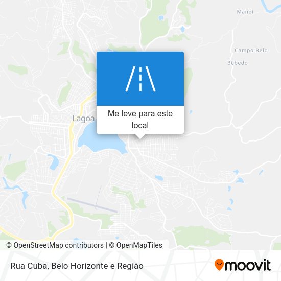 Rua Cuba mapa
