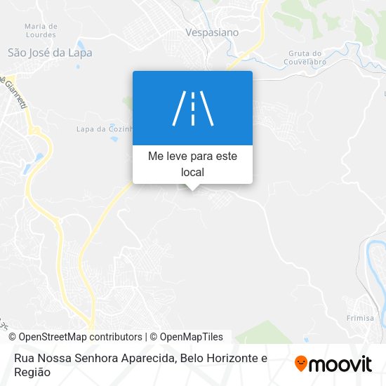 Rua Nossa Senhora Aparecida mapa