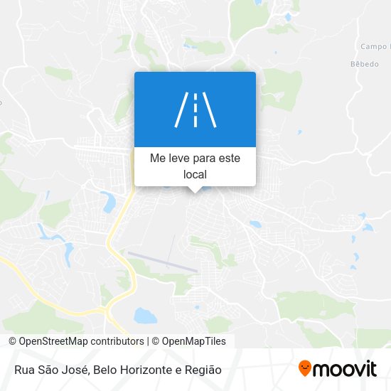 Rua São José mapa