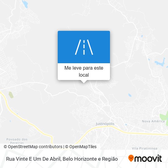 Rua Vinte E Um De Abril mapa