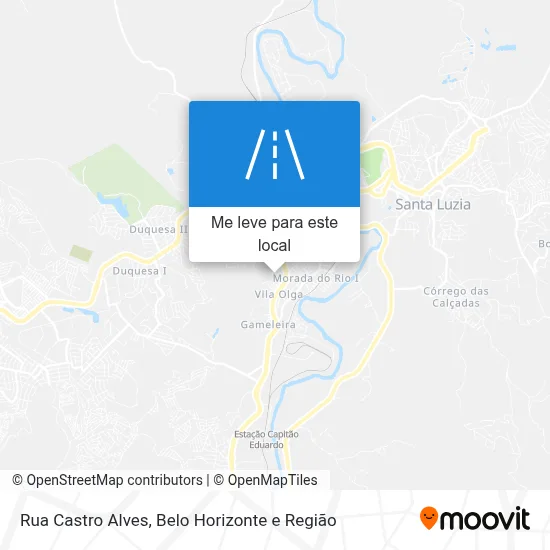 Rua Castro Alves mapa