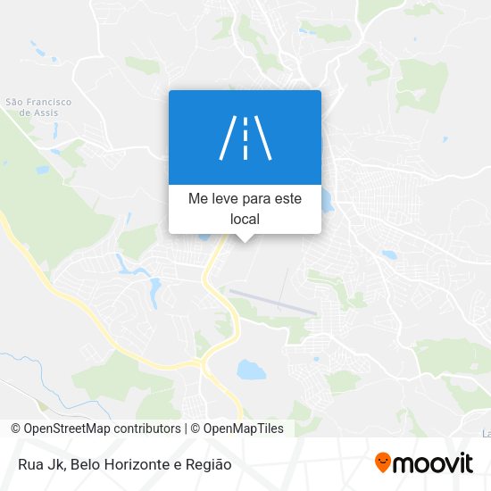 Rua Jk mapa