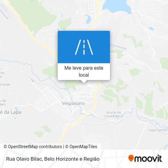 Rua Olavo Bilac mapa