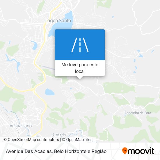 Avenida Das Acacias mapa